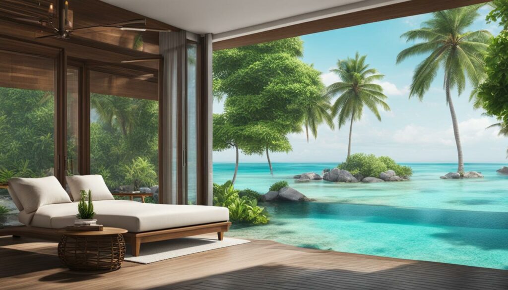 beachfront Airbnb Maldives